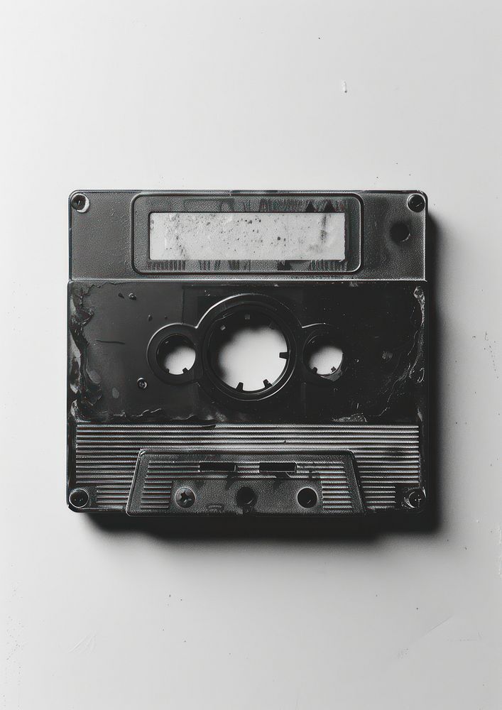 A cassette tape electronics camera.