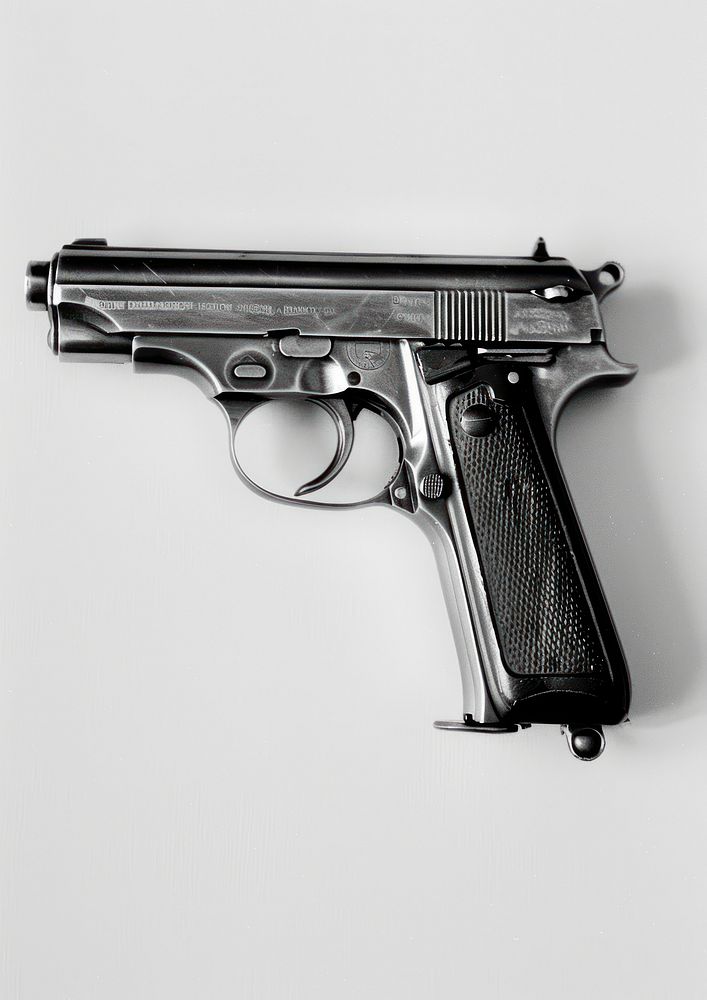 A gun weaponry firearm handgun.