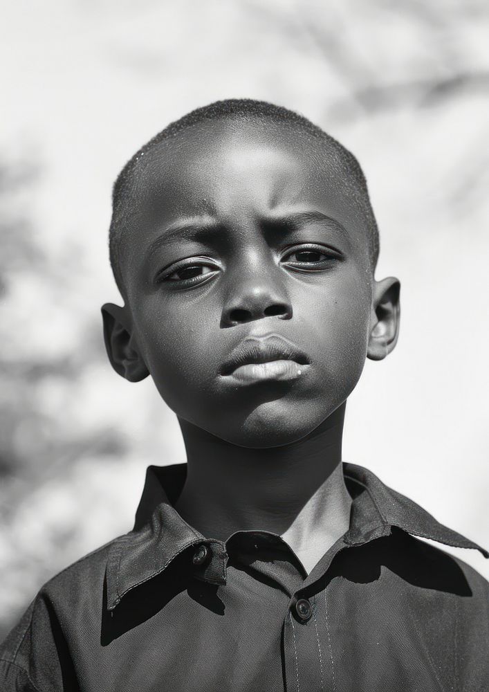 A black kid photography portrait clothing.
