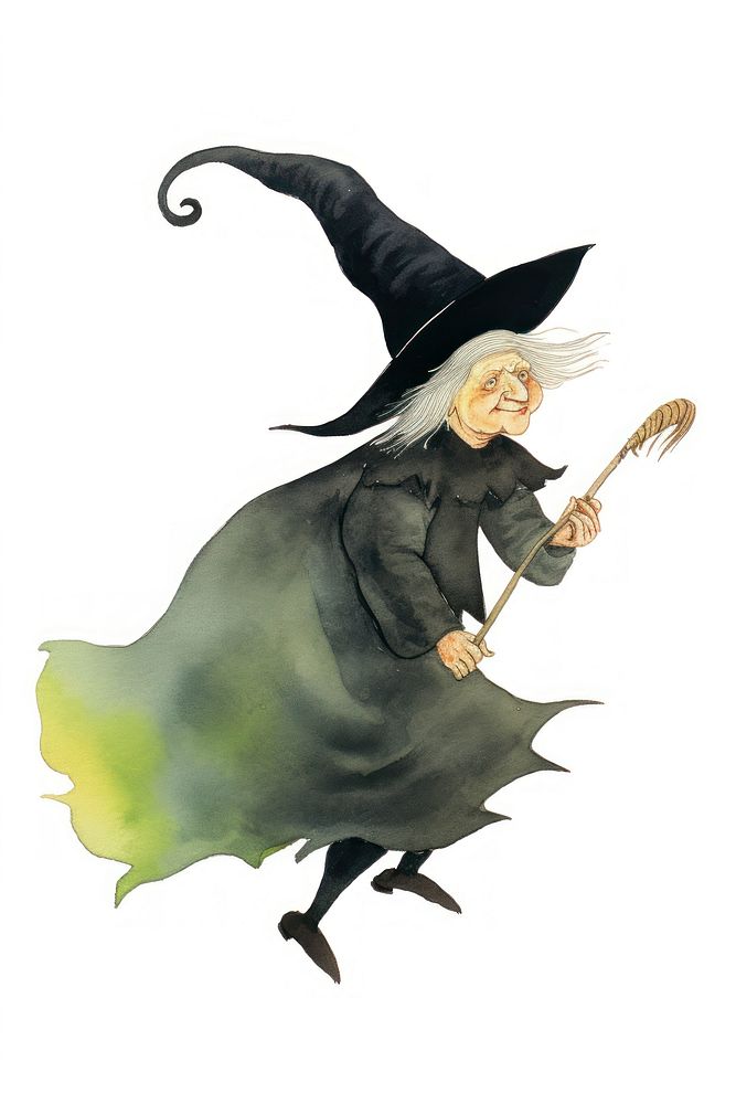 Witch white background representation clothing.