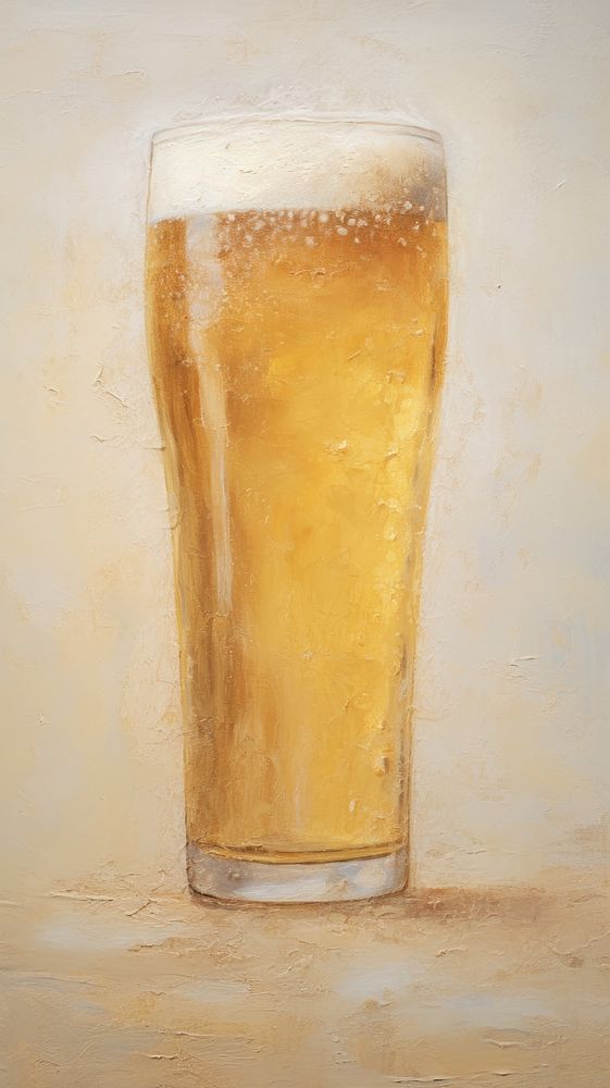 Close up on pale pastel tones beer beverage alcohol liquor.