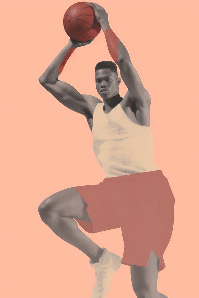 A basketball player sports adult determination.