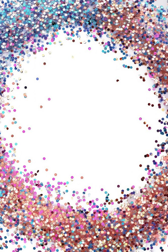Frame glitter circle backgrounds confetti shape.