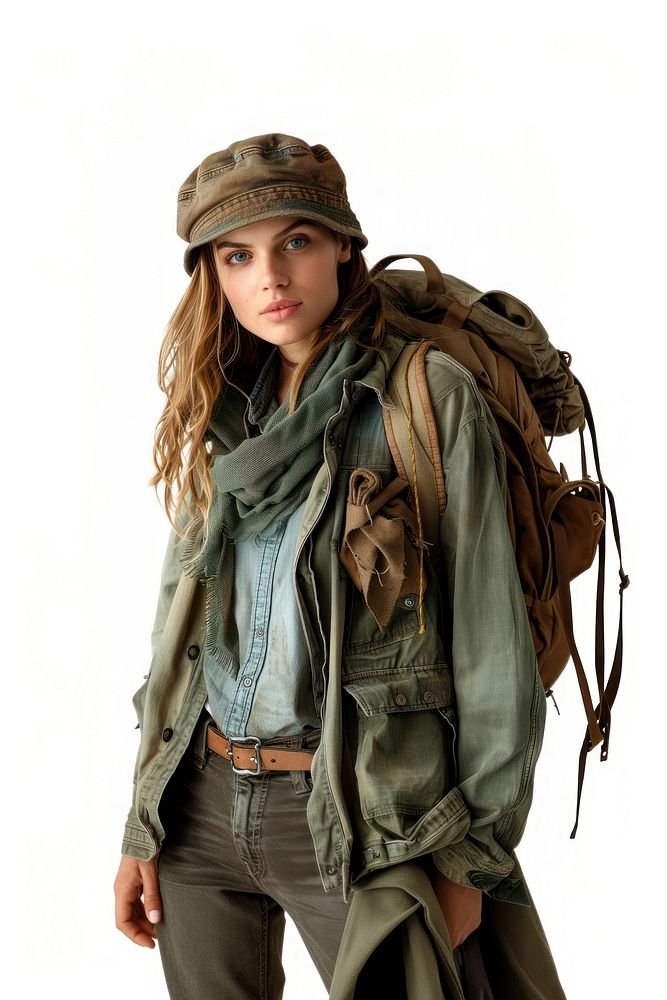 Woman adventure style clothing apparel jacket person.