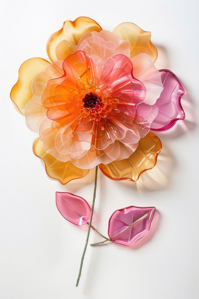 Flower made from plastic accessories chandelier accessory.