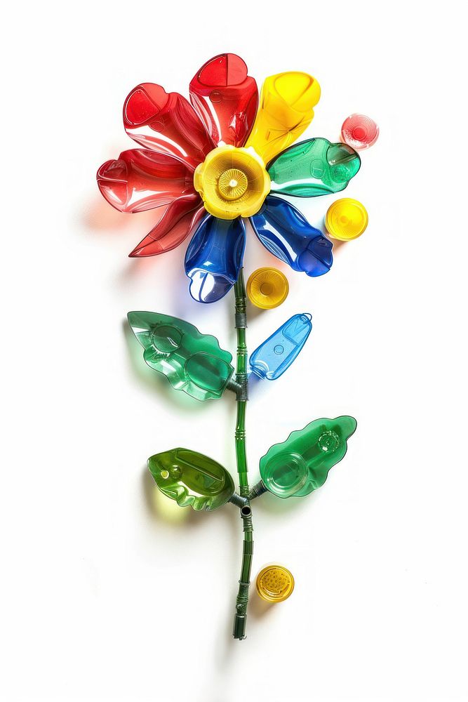 Flower made from plastic accessories accessory festival.