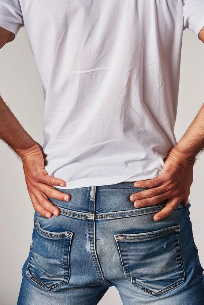 Back pain jeans man accessories.