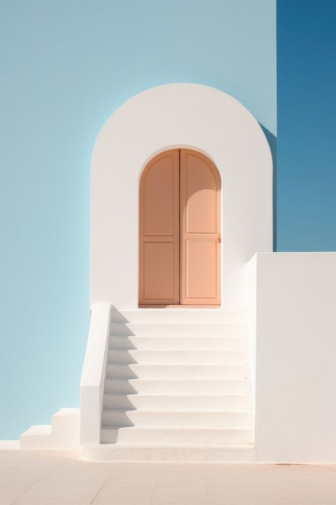 Door architecture staircase building.