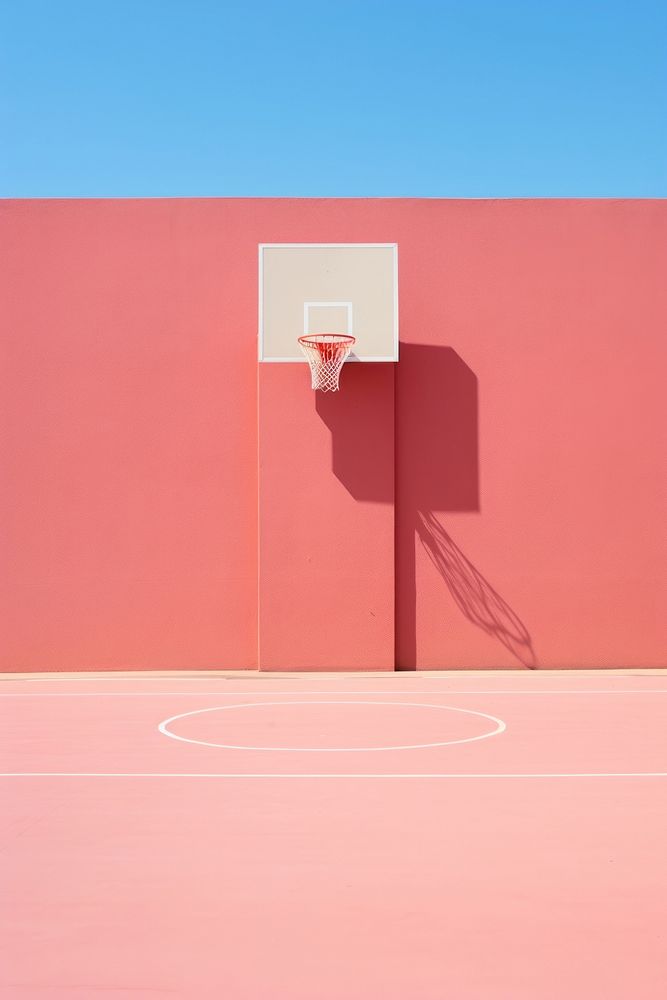 Basketball field sports day architecture.