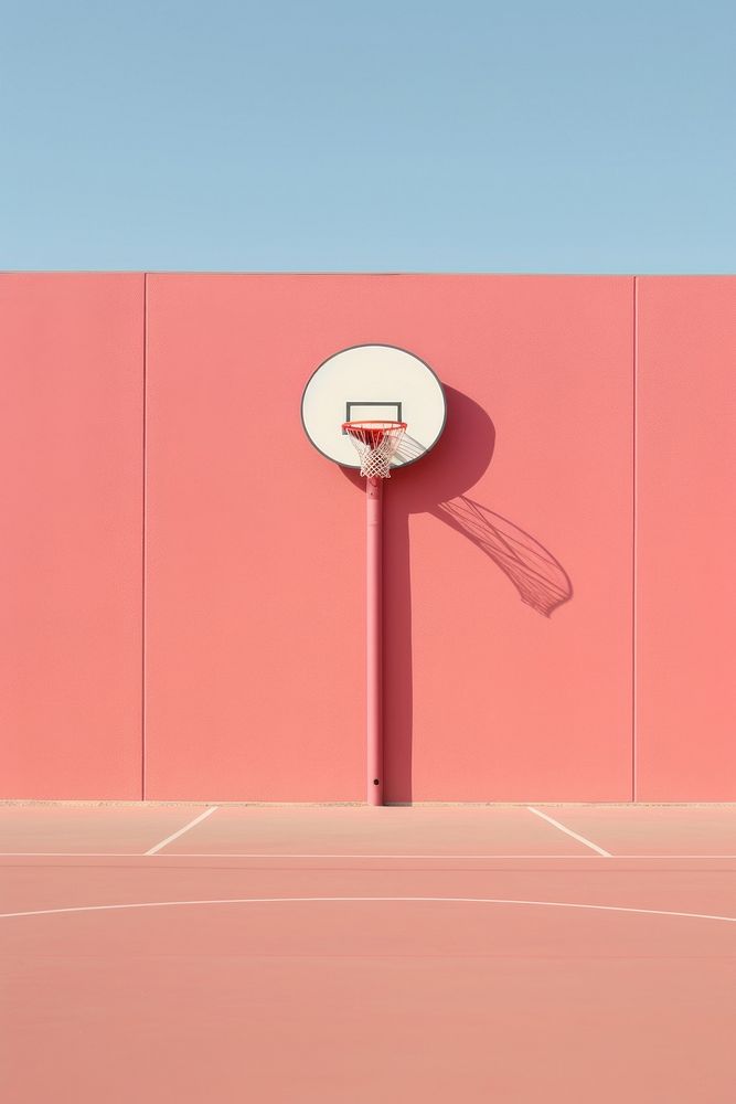 Basketball field sports day architecture.