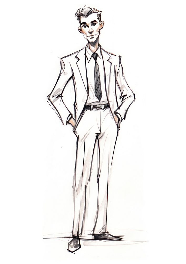 Businessman illustrated accessories accessory.