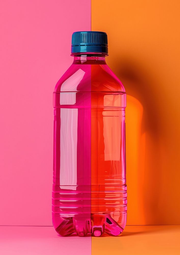 Plastic bottle mockup shaker water bottle.