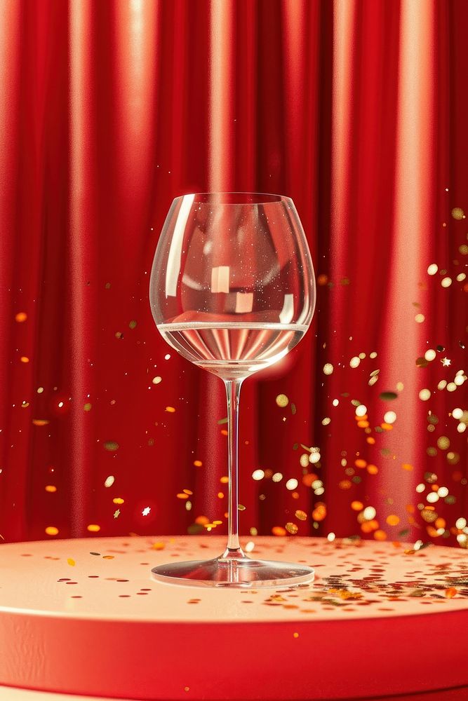 Wine glass mockup beverage alcohol liquor.