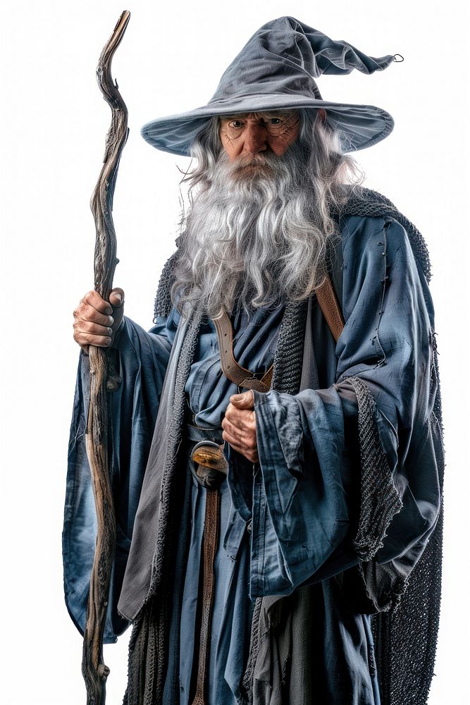 Wizard portrait costume beard.