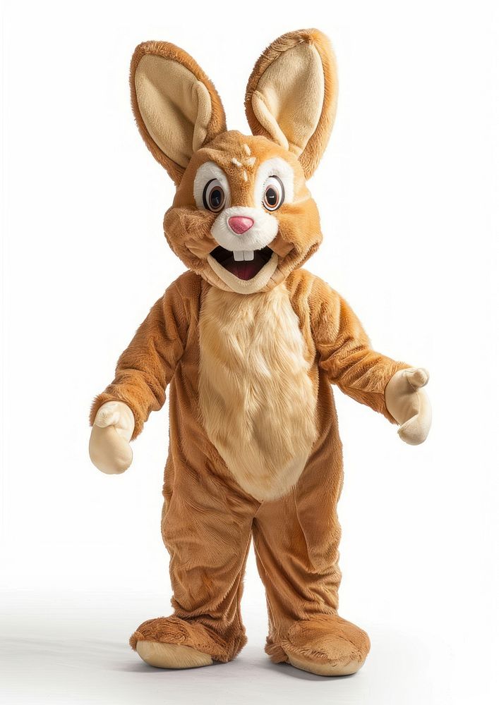 Bunny mascot costume plush cute fun.