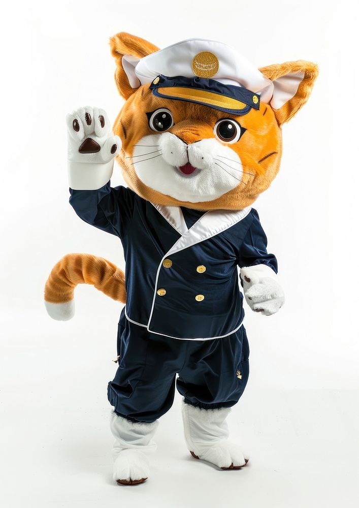 Cat mascot costume clothing apparel glove.