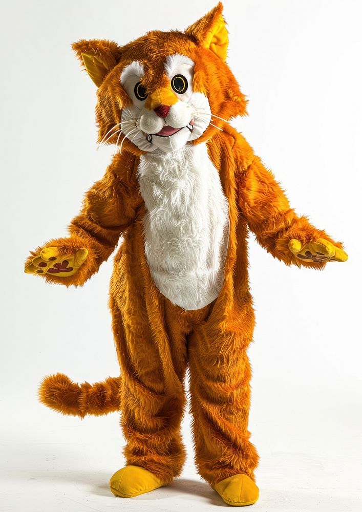 Cat mascot costume plush toy fun.