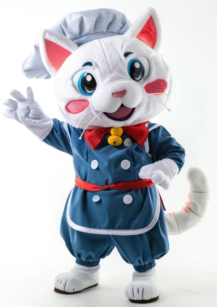 Cat mascot costume clothing apparel glove.