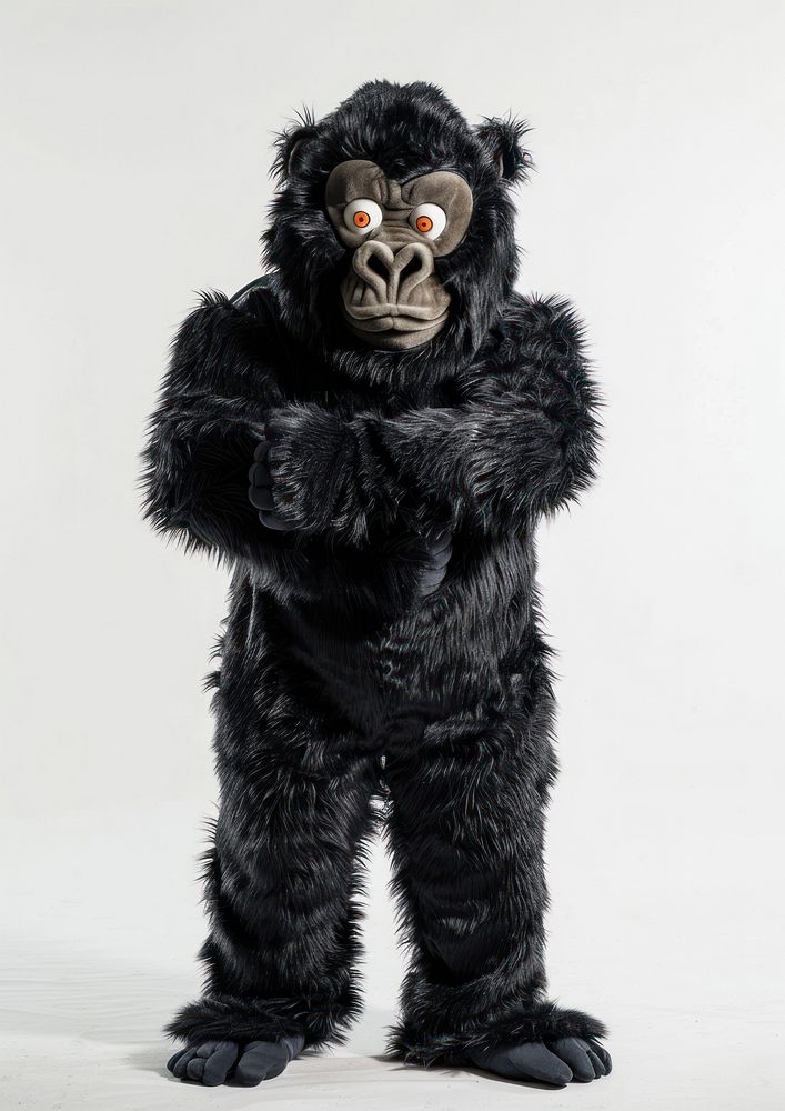 Chubby gorilla mascot costume wildlife clothing apparel.