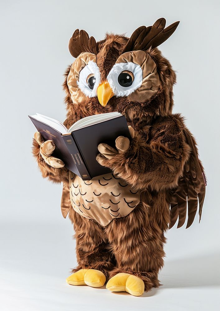Chubby owl mascot costume animal plush toy.