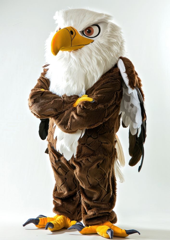 Eagle mascot costume person animal human.