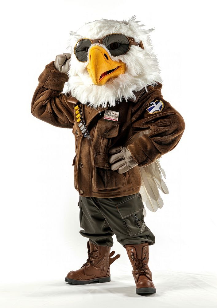 Eagle mascot costume person clothing apparel.
