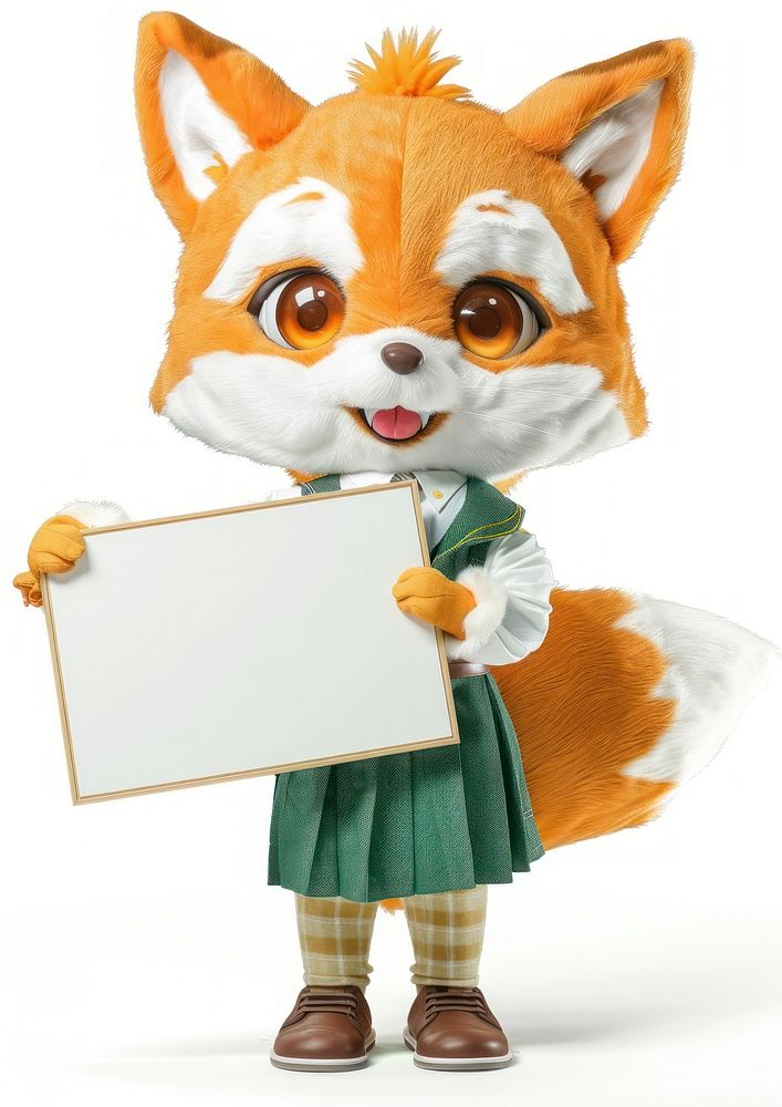 Fox mascot costume clothing apparel glove.