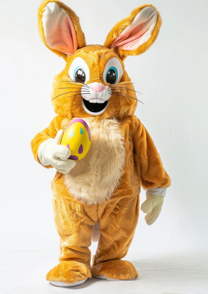 Rabbit mascot costume clothing apparel plush.