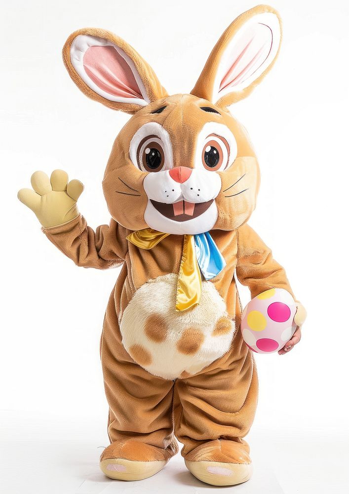 Rabbit mascot costume clothing figurine wildlife.