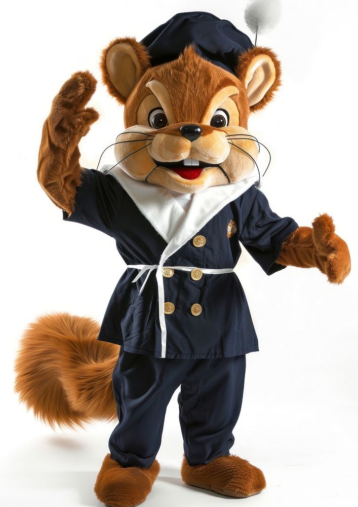 Squirrel mascot costume toy.