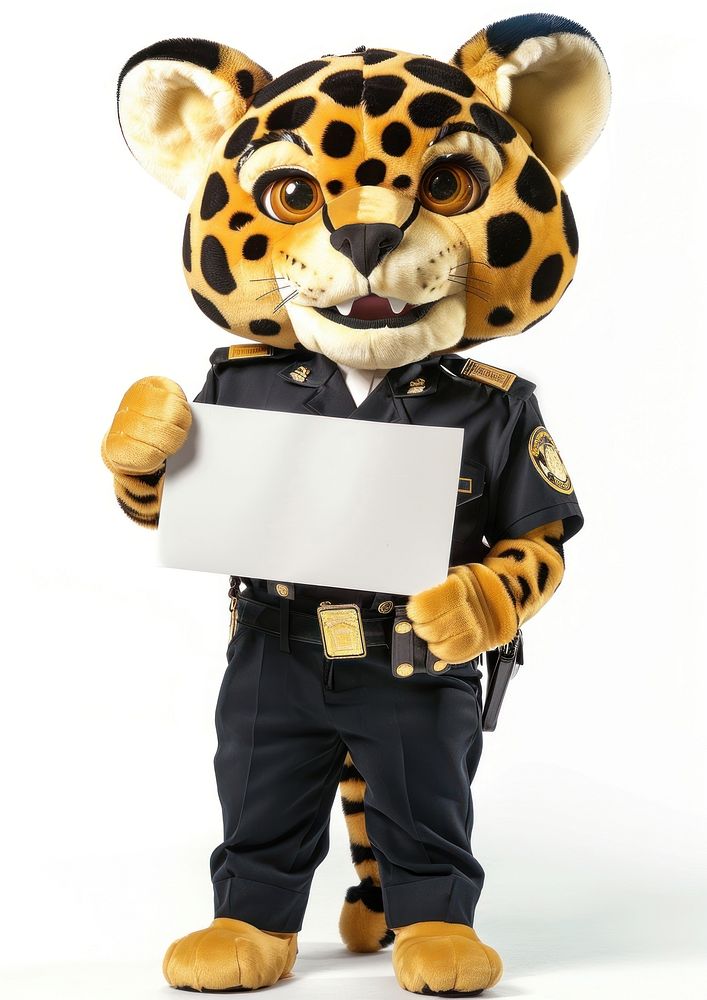 Leopard mascot costume person clothing apparel.