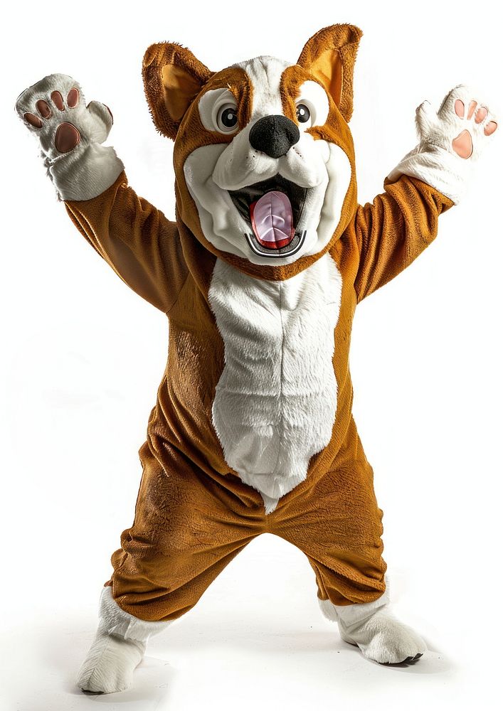 Dog mascot costume mammal animal fun.