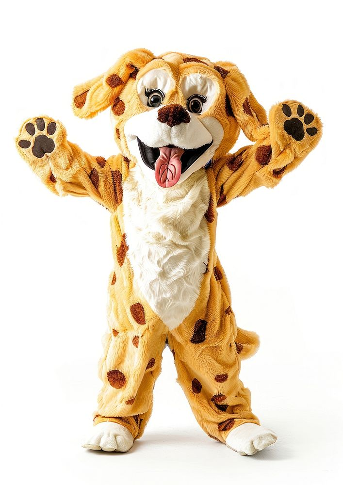 Dog mascot costume mammal animal fun.