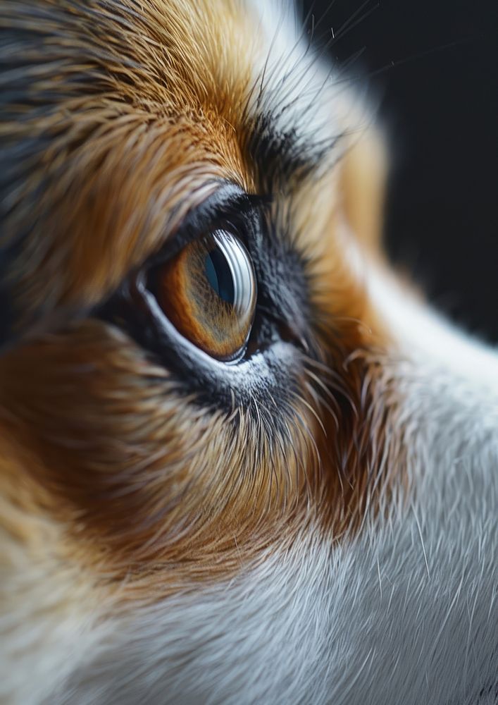 Photo of corgi eye animal mammal snout.