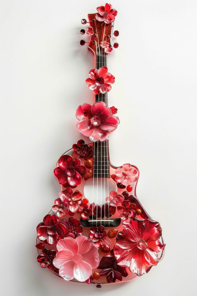 Guitar guitar flower plant.
