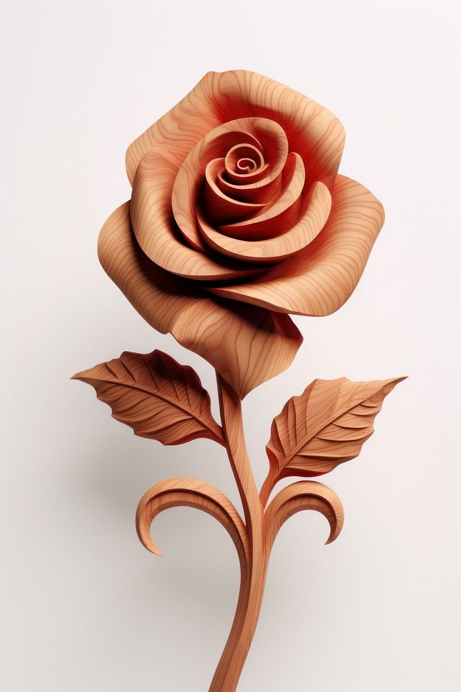 Rose flower plant art.