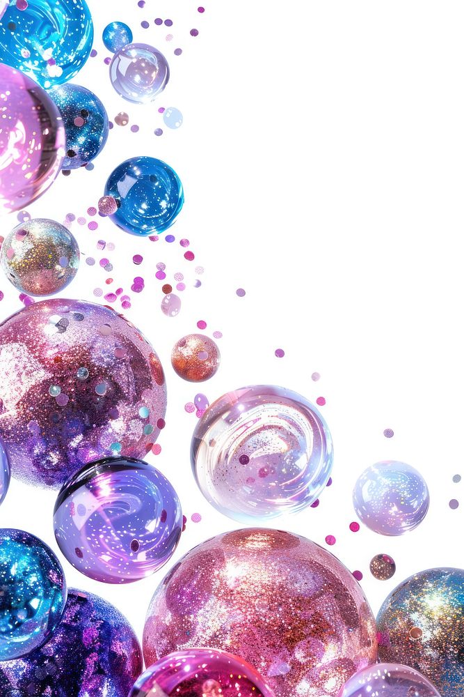 Frame glitter planets shape accessories accessory purple.