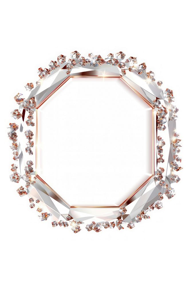 Frame glitter octagon shape accessories chandelier accessory.