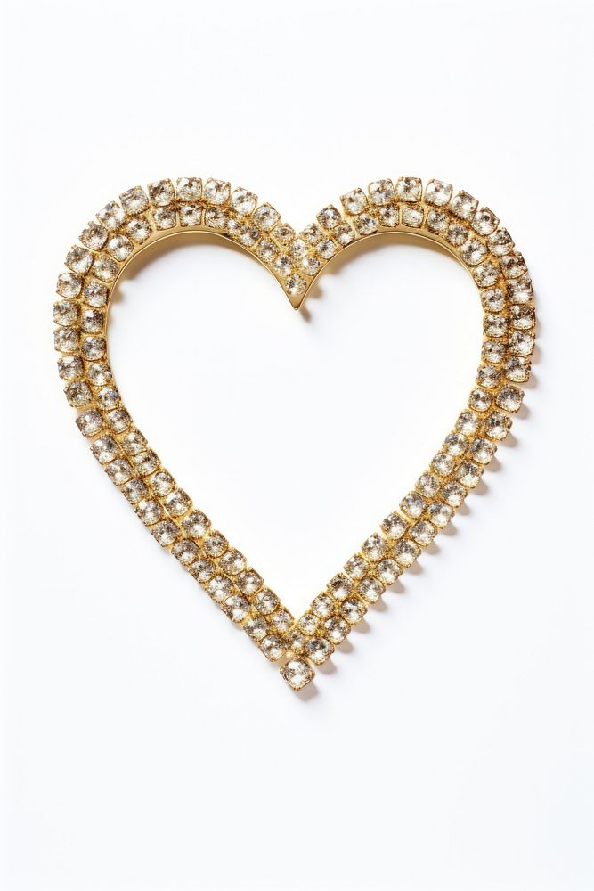 Frame glitter heart shape accessories accessory necklace.