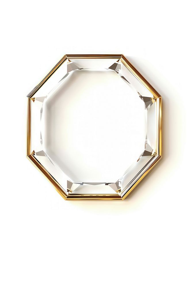 Frame glitter octagon shape accessories accessory jewelry.