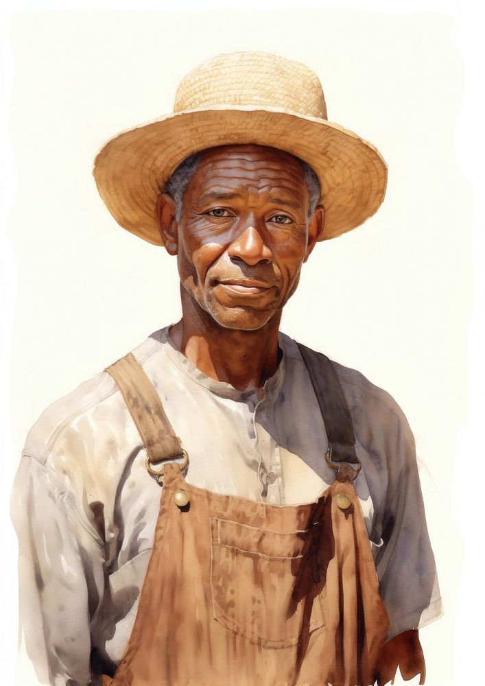 African american farmer portrait person photography.