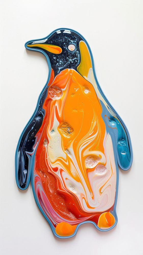 Acrylic pouring penguin accessories accessory animal.