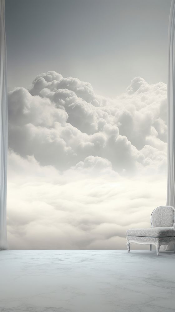 Grey tone wallpaper sky furniture outdoors weather.