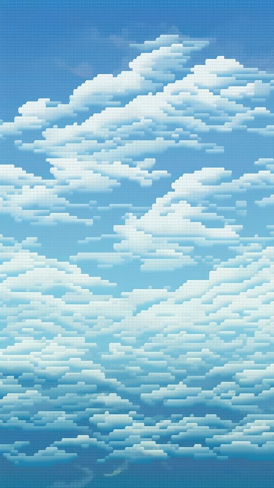 Cross stitch sky outdoors cumulus weather.