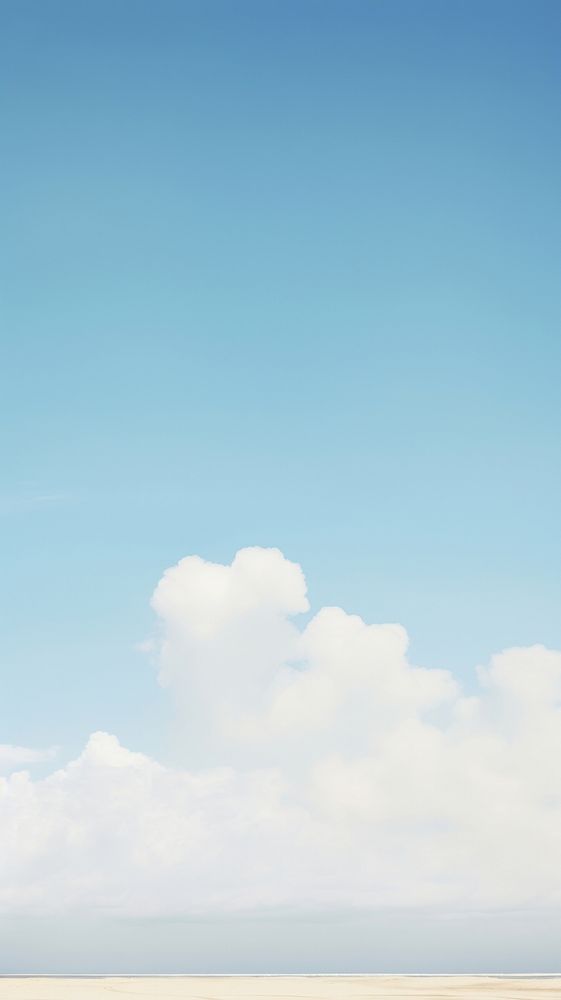 Beach nad sky cloud outdoors horizon.