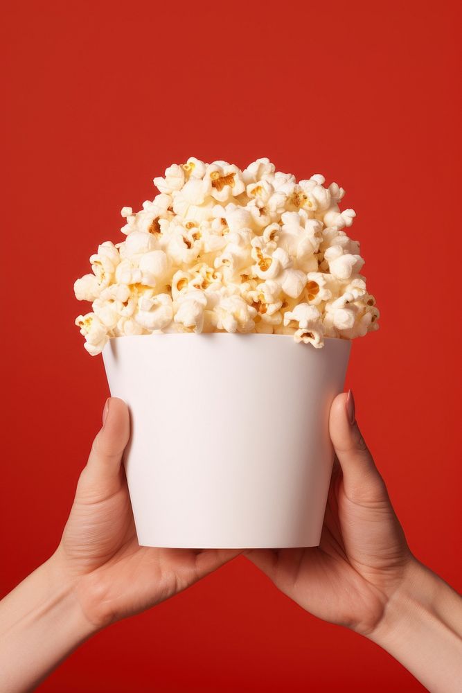 Popcorn snack food cup.