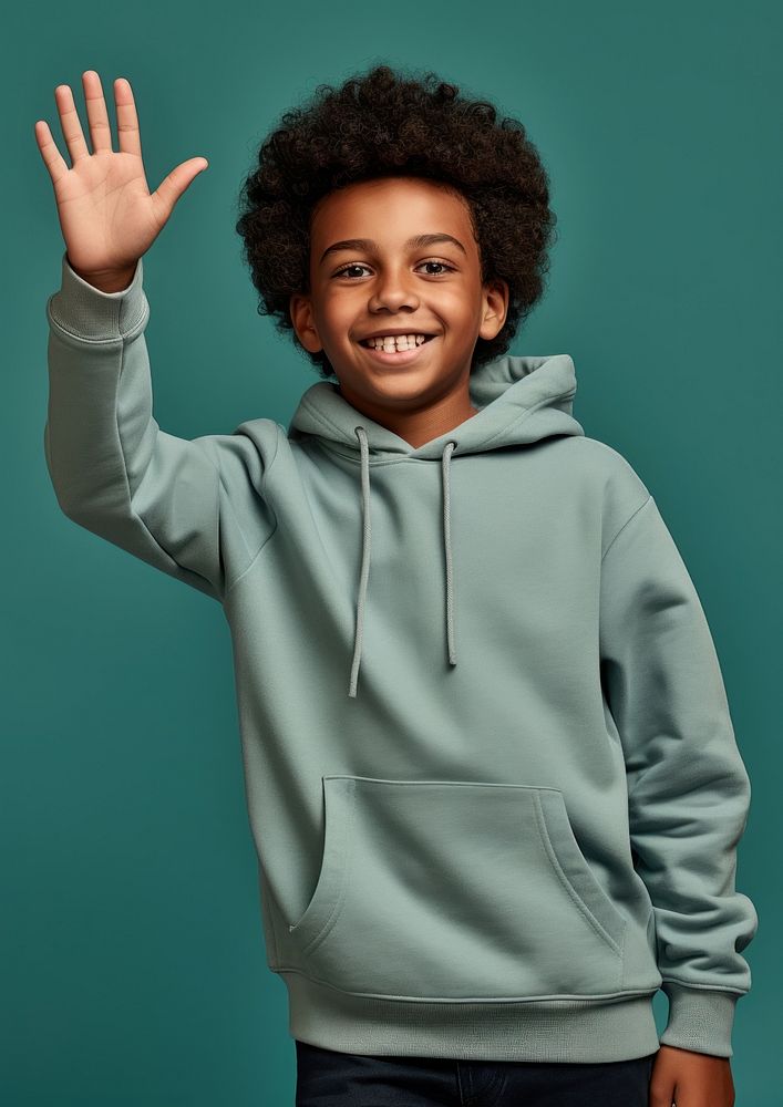 African american boy sweatshirt clothing knitwear.