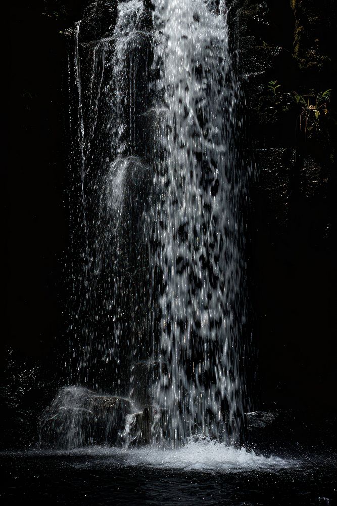 Waterfall outdoors fountain nature.