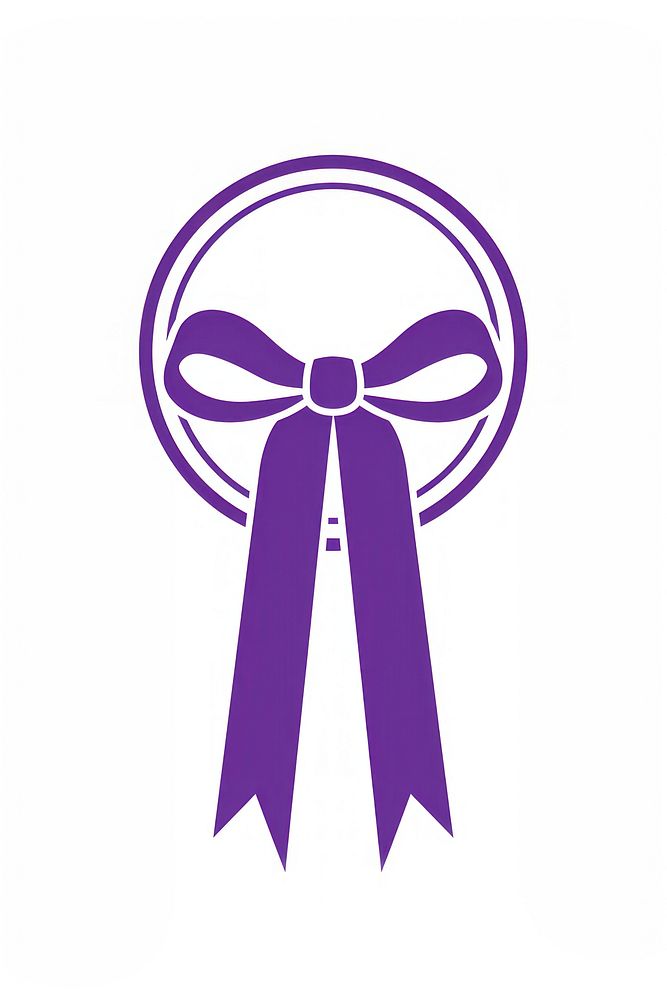 Purple circle award ribbon banner accessories accessory symbol.