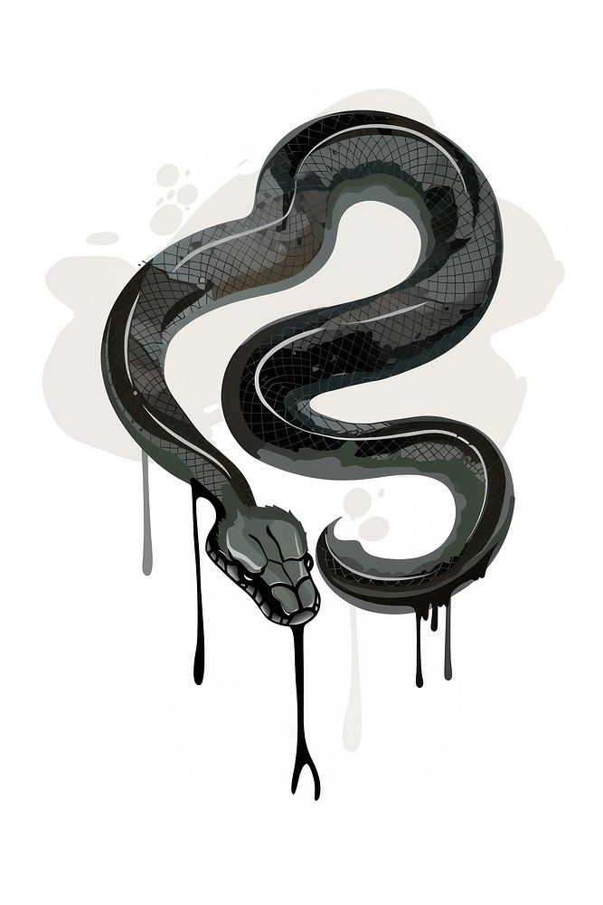 Graffiti snake chandelier reptile animal.
